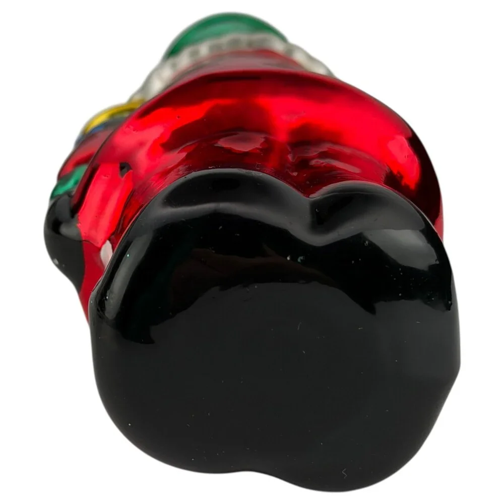 6" Santa Soldier Christmas Ornament Blown Glass Tree Guard Hand Painted VTG - Picture 6 of 8